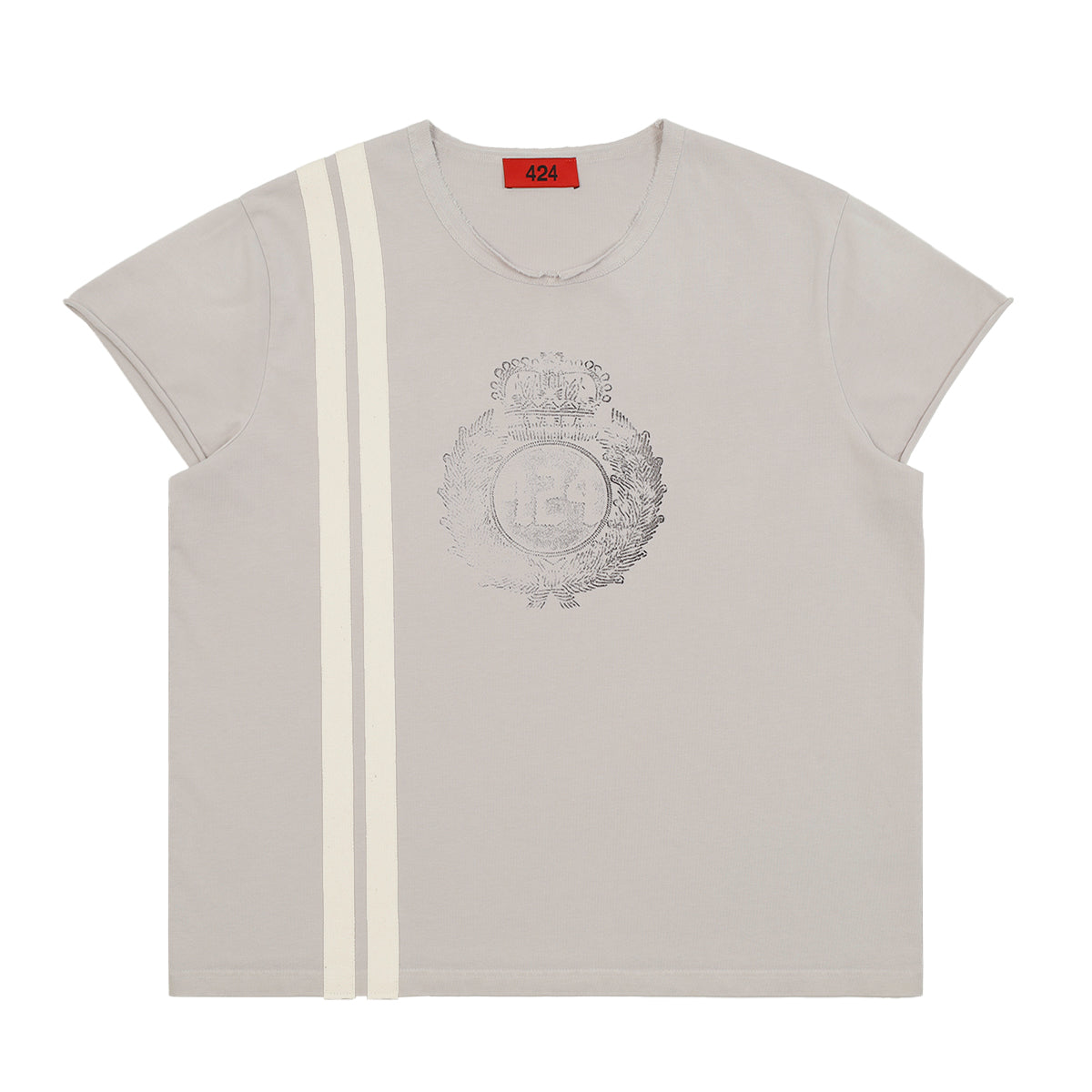 424 - CAPPED THERMAL TEE - COLD GRAY - T-SHIRT - cherry fukuoka