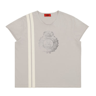 424 - CAPPED THERMAL TEE - COLD GRAY - T-SHIRT - cherry fukuoka