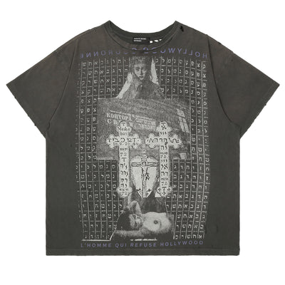 ENFANTS RICHES DÉPRIMÉS - HOLLYWOOD COURONNE T-SHIRT - T-SHIRT - WASHED BLACK - cherry fukuoka