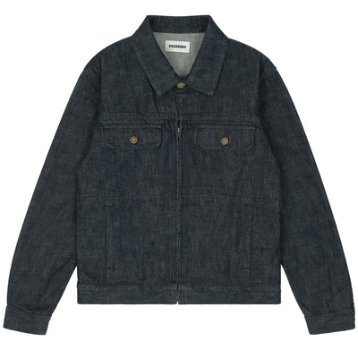 KOZABURO - SLIM FIT DENIM JACKET - INDIGO - JACKET -cherry fukuoka