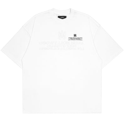AMIRI - BUILT ON DREAMS OVERSIZED TEE - WHITE - T-SHIRT - cherry fukuoka