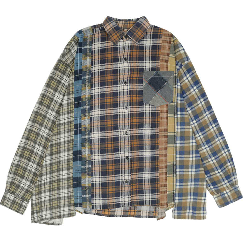 R13(アールサーティーン) - SHREDDED SEAM DROP NECK SHIRT