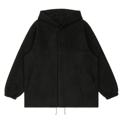 Rick Owens - TOWER F/W 26 HOODED TOUR JKT - BLACK - COAT - cherry fukuoka
