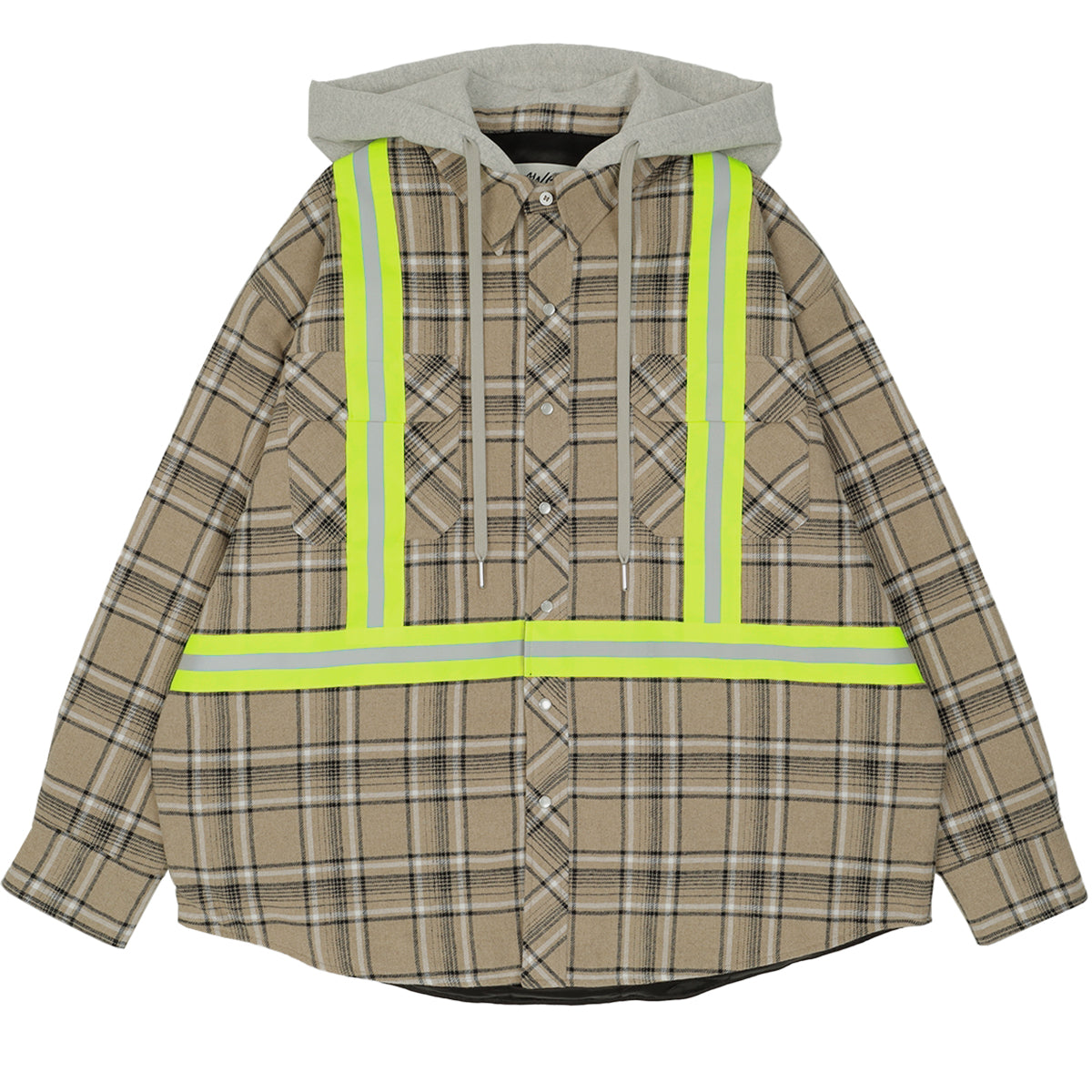AWGE - WORKWEAR JACKET 1 - BROWN CHECK - HOODIE - cherry fukuoka