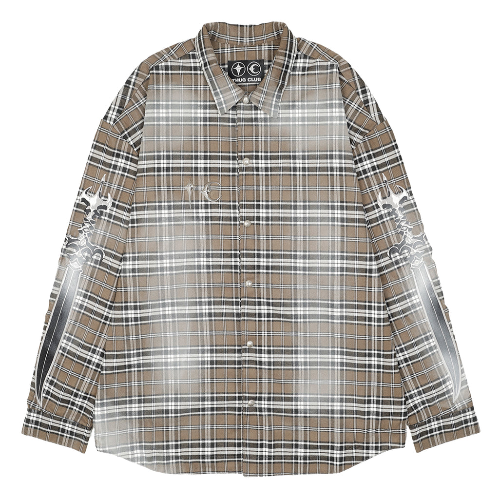 THUG CLUB サグクラブ フランネル シャツ Thug Club (サグ クラブ