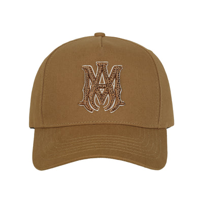 AMIRI - CRYSTAL MA OUTLINE CANVAS HAT - COFFEE - CAP - cherry fukuoka