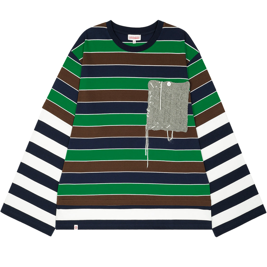 Charles Jeffrey LOVERBOY ロングスリーブカットソー CHARLES JEFFREY LOVERBOY PATCH LONG SLEEVE 2-IN-1 T-SHIRT