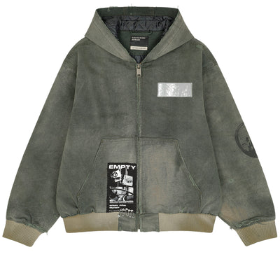 WAR STARTED HOODED WORK JACKET