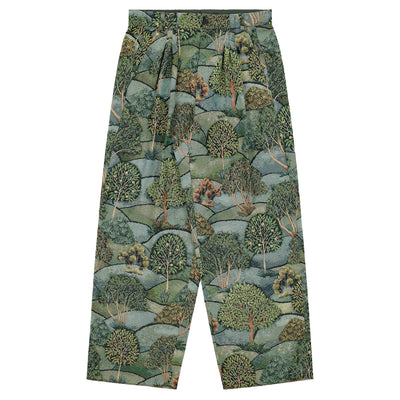 BLESS - ULTRAWIDEPLEATED - ANCIENT GARDEN GOBELIN - SLACKS TROUSERS
 - cherry fukuoka