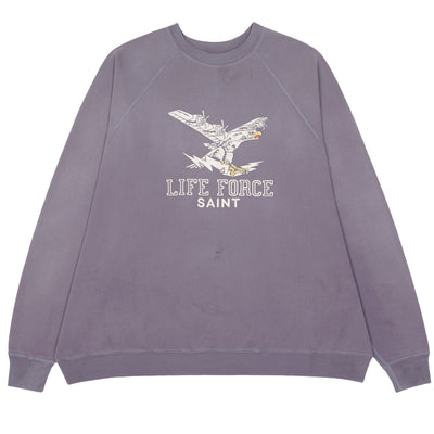 SAINT M×××××× - SM034 LIFE FORCE RAGLAN CREW NECK SWEAT  - NAVY - SWEAT - cherry fukuoka