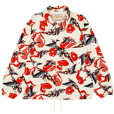 ©SAINT M×××××× × The Rolling Stones - SMC49 EAGLE TRS_COTTON JACKET - WHITE - JACKET - cherry fukuoka