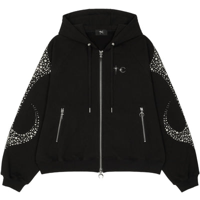 IRON STEEL FOCUS ZIP-UP HOODIE　 - cherry fukuoka - THUG CLUB - HOODIE