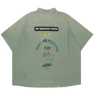 PALY HOLLYWOOD - ALTA CIENEGA BUTTON DOWN SHIRT - GREEN - SHIRT - cherry fukuoka