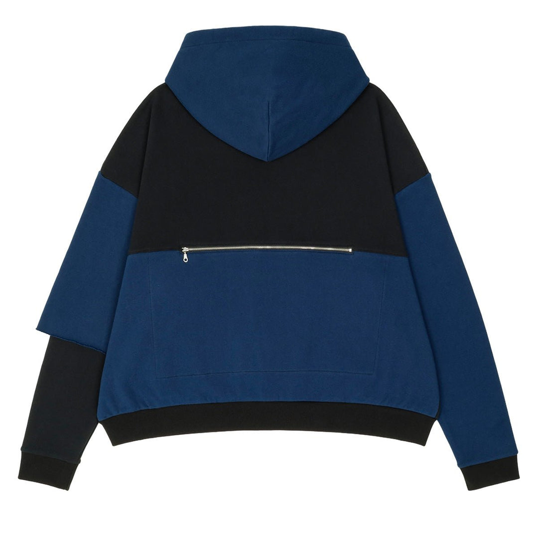 WESTFALL (ウェストフォール) - MULTI-POCKET PATCHWORK ZIP-UP HOODIE