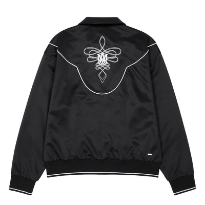 AMIRI - CWESTERN TRACK JACKET - TRACK JACKET - BLACK - cherry fukuoka