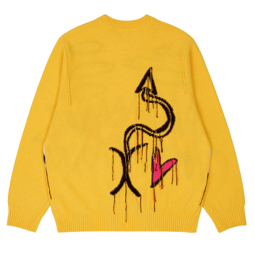 セントマイケル　22AWCLFロゴ ニット 楽天市場】SAINT MICHAEL セントマイケル ニット サイズ:XL 22AW