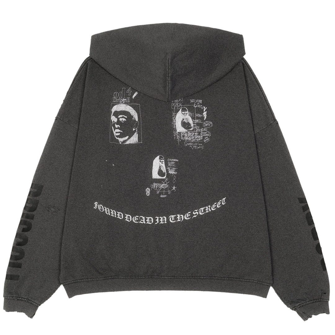 ENFANTS RICHES DEPRIMES - CLASSIC LOGO HOODIE WASHED BLACK Parka ENFANTS RICHES DEPRIMES - CLASSIC LOGO HOODIE WASHED BLACK Parka