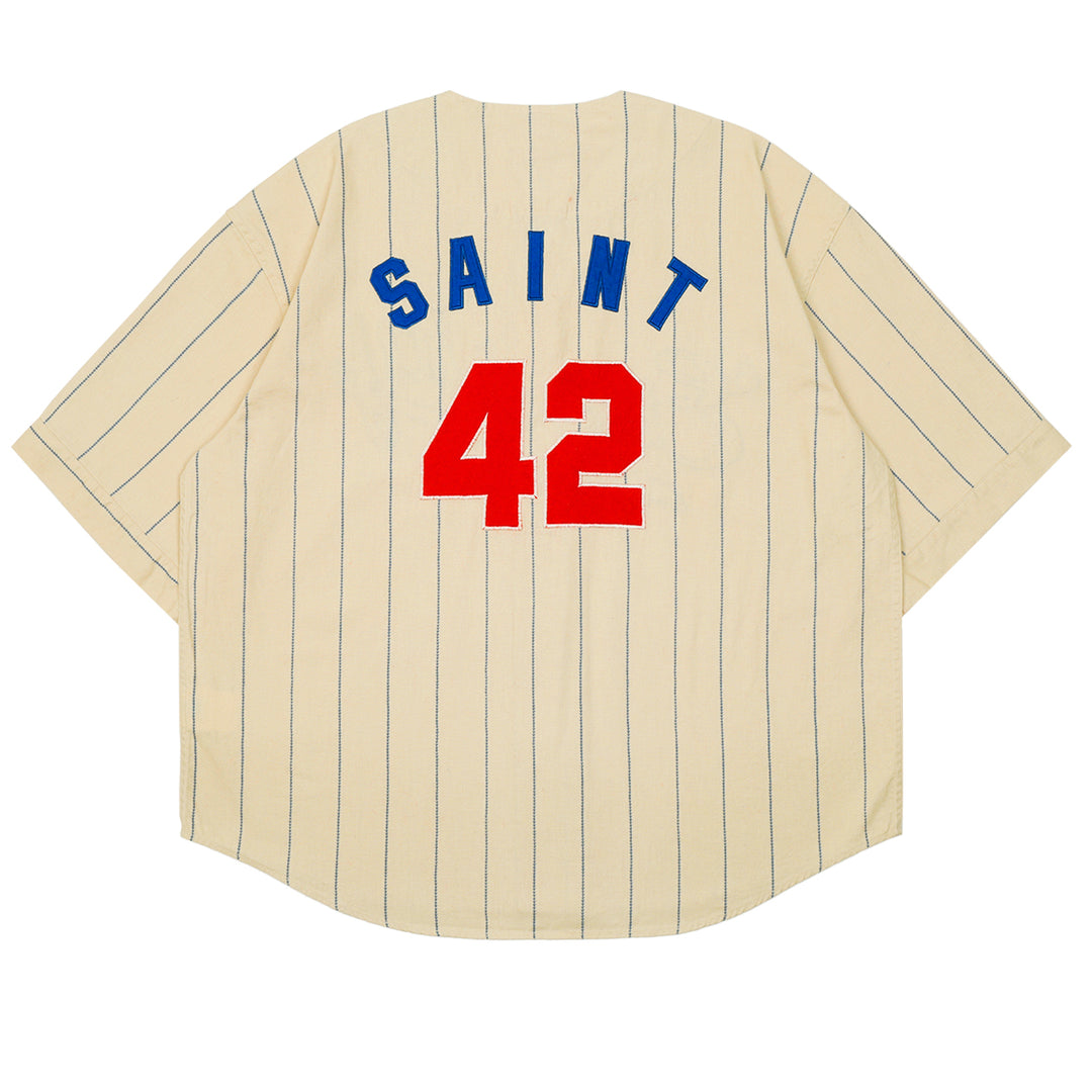 SAINT M××××××（セントマイケル）- SM039 ETERNITY BASEBALL SHIRT