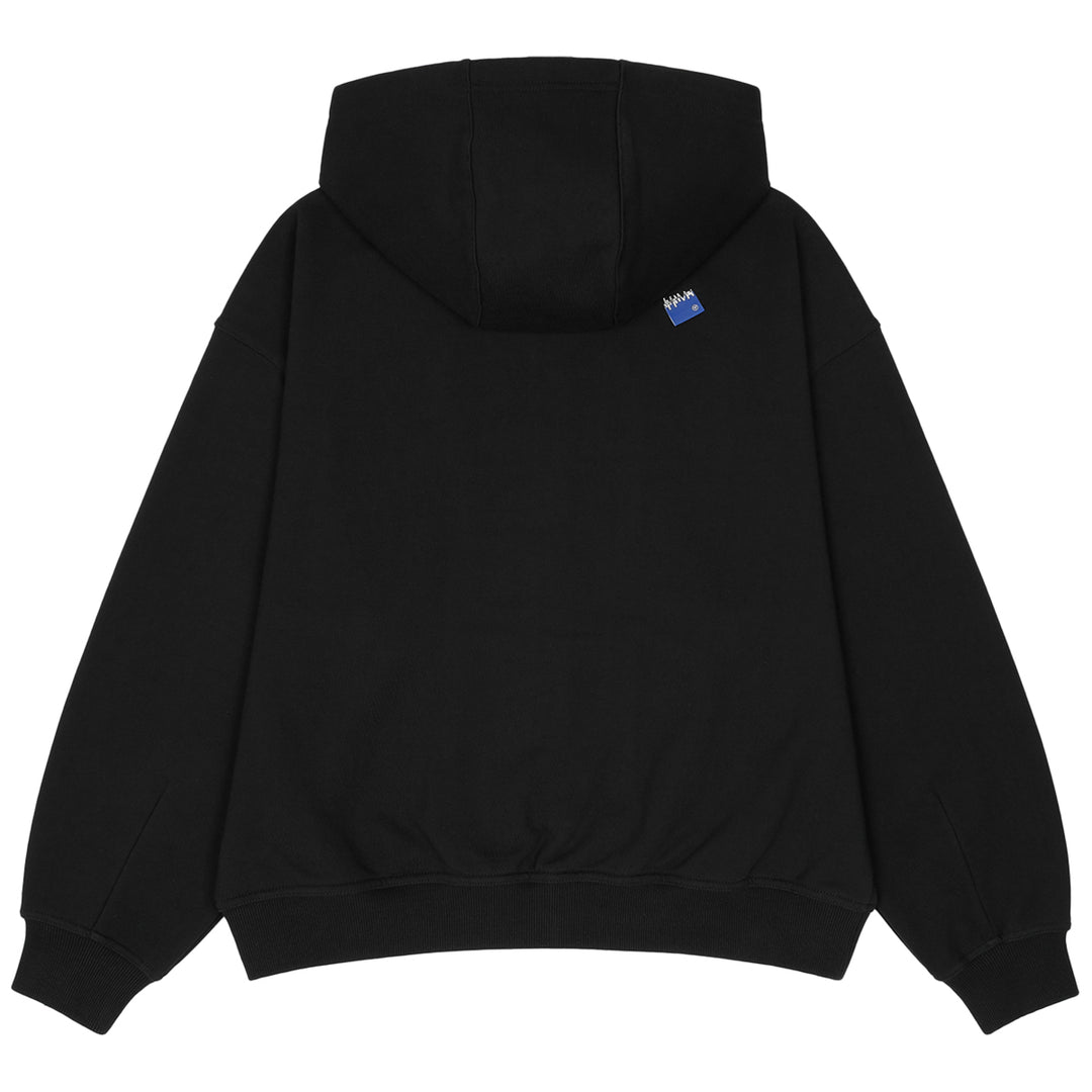 ADER Error (アーダーエラー) - SIG; BL TAG HOODIE ZIP-UP 02 NOIR