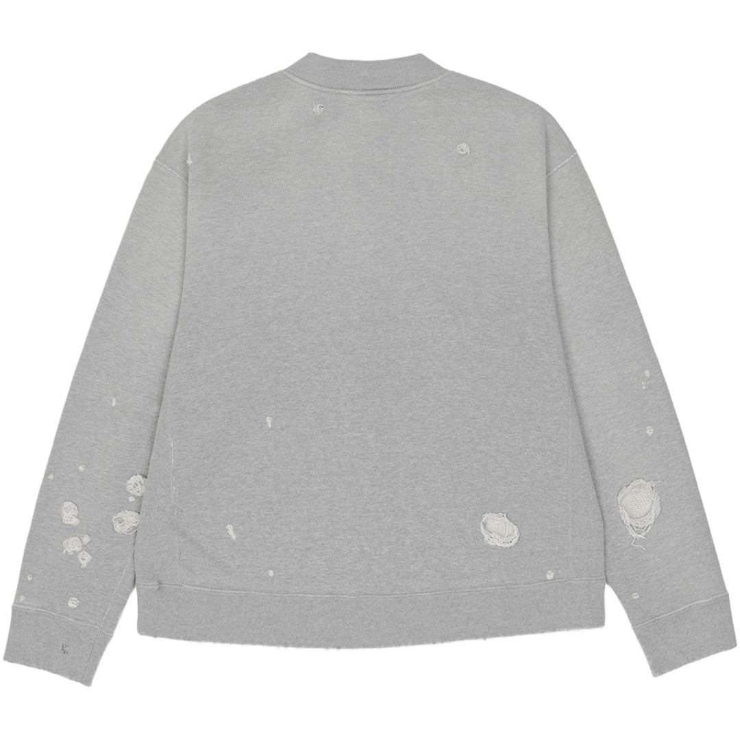 Needles (ニードルズ) - DECONSTRUCTED ZIPPED SWEAT GREY スウェット