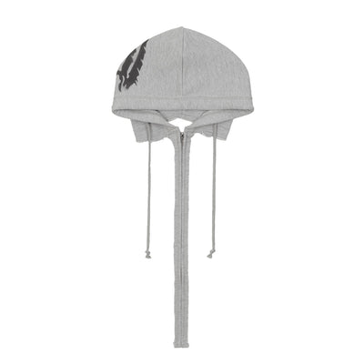 PROTOTYPES - SPRAY PAINTED HOODWRAP - GREY - cherry fukuoka
