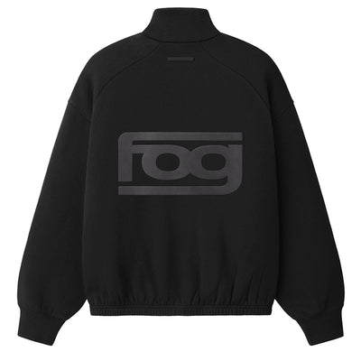 ESSENTIALS - CLASSIC TRACK JACKET - VINTAGE BLACK - cherry fukuoka