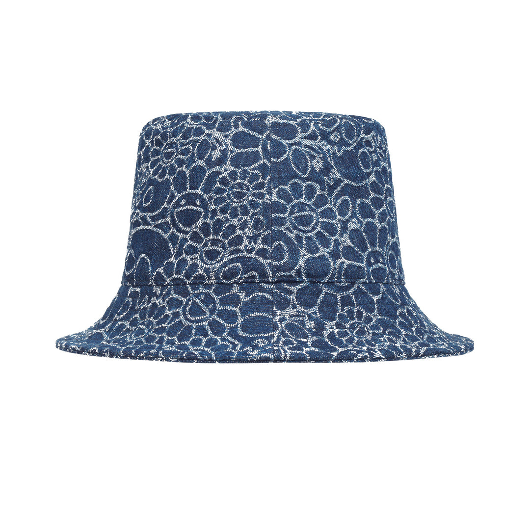 Takashi Murakami / kaikai kiki(タカシ ムラカミ/ カイカイキキ) - Flowers and Skulls  Jacquard Denim Bucket Hat Dark Blue | cherry オンライン公式通販サイト – cherry fukuoka