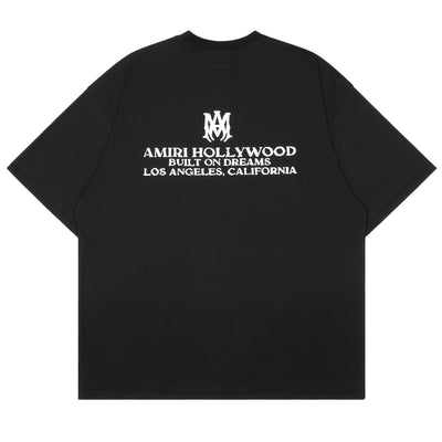 AMIRI - BUILT ON DREAMS OVERSIZED TEE - BLACK - T-SHIRT - cherry fukuoka