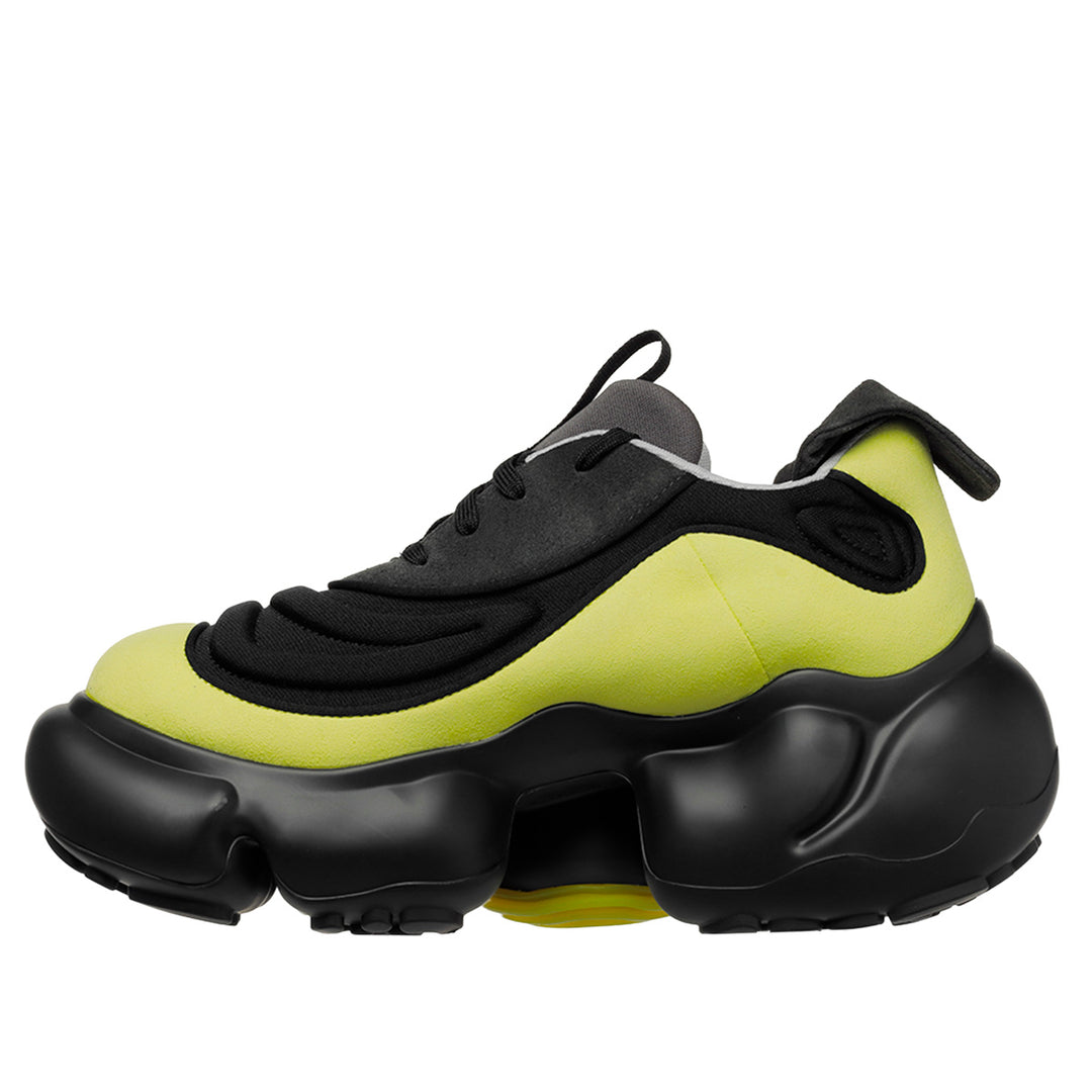 grounds (グラウンズ) - MOOPIE NAZCA LACE BLACK CITRON/BLACK SOLID