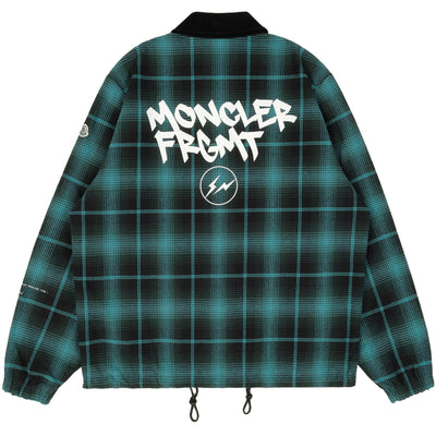 7 MONCLER Fragment Hiroshi Fujiwara - RYUHA REVERSIBLE SHIRT JACKET - GREEN/BLACK - JACKET - cherry fukuoka