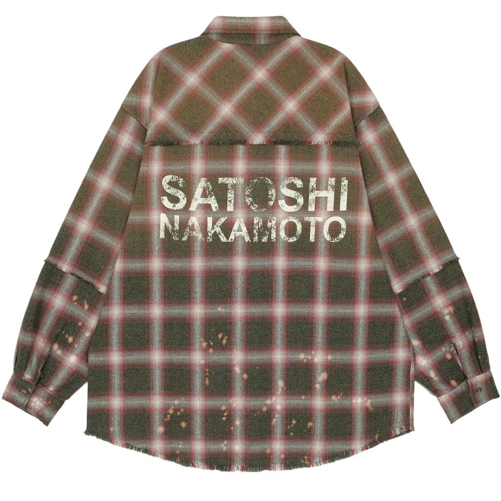 SATOSHI NAKAMOTO (サトシナカモト) - PATCHWORK FLANNEL シャツ
