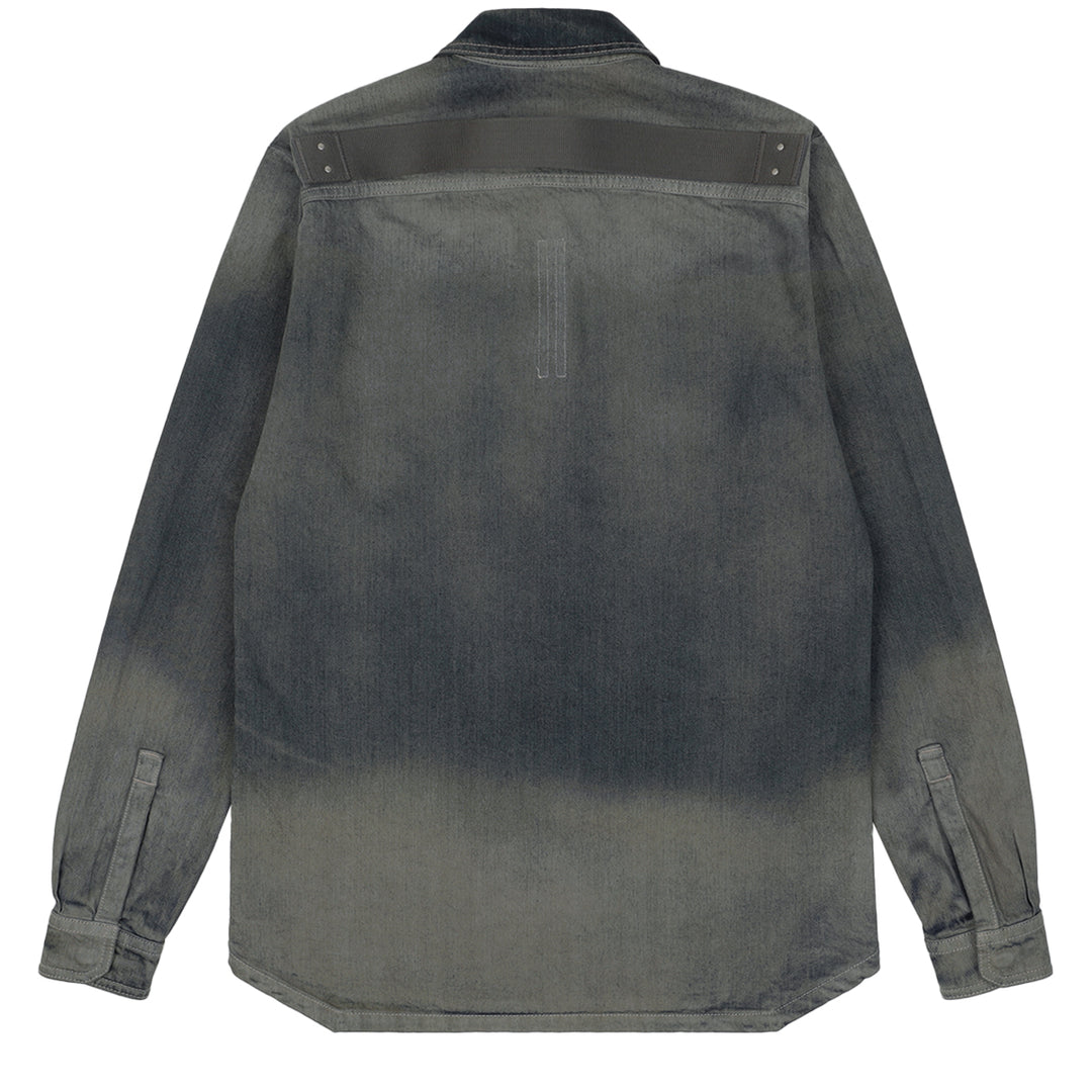 RICK OWENS（リックオウエンス）ベルベットシャツ Rick Owens リックオウエンス 22SS RR01B1228-LLPX FOGPOCKET LARRY