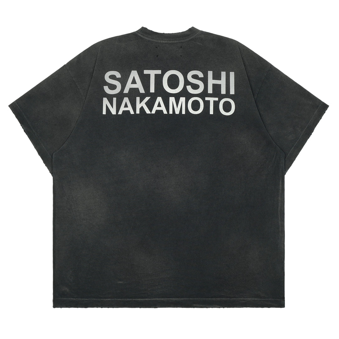 SATOSHI NAKAMOTO (サトシナカモト) - CUP HALF FULL TEE Tシャツ