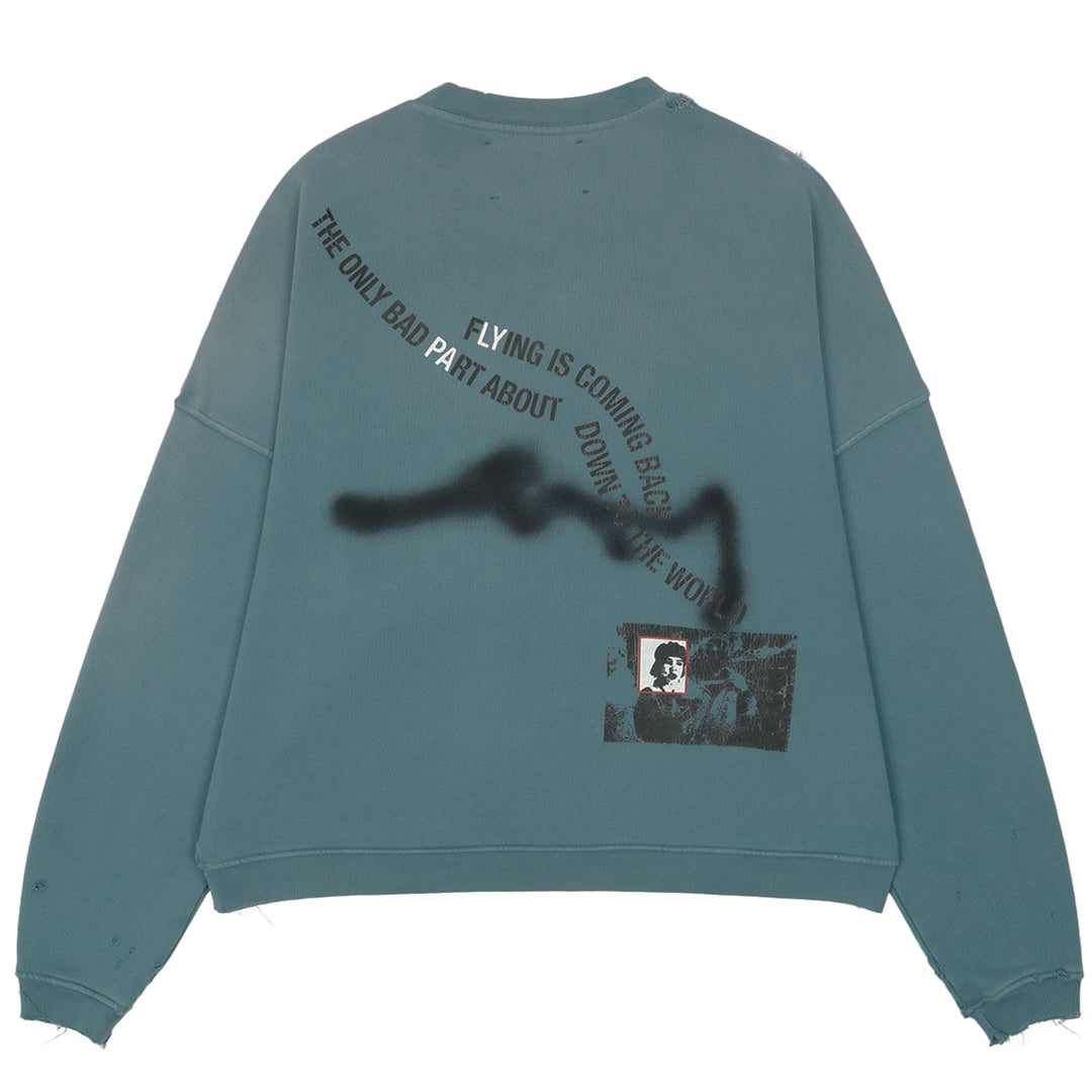 PALY HOLLYWOOD(パリーハリウッド) - STREETWISE AIRBRUSH CREW NECK