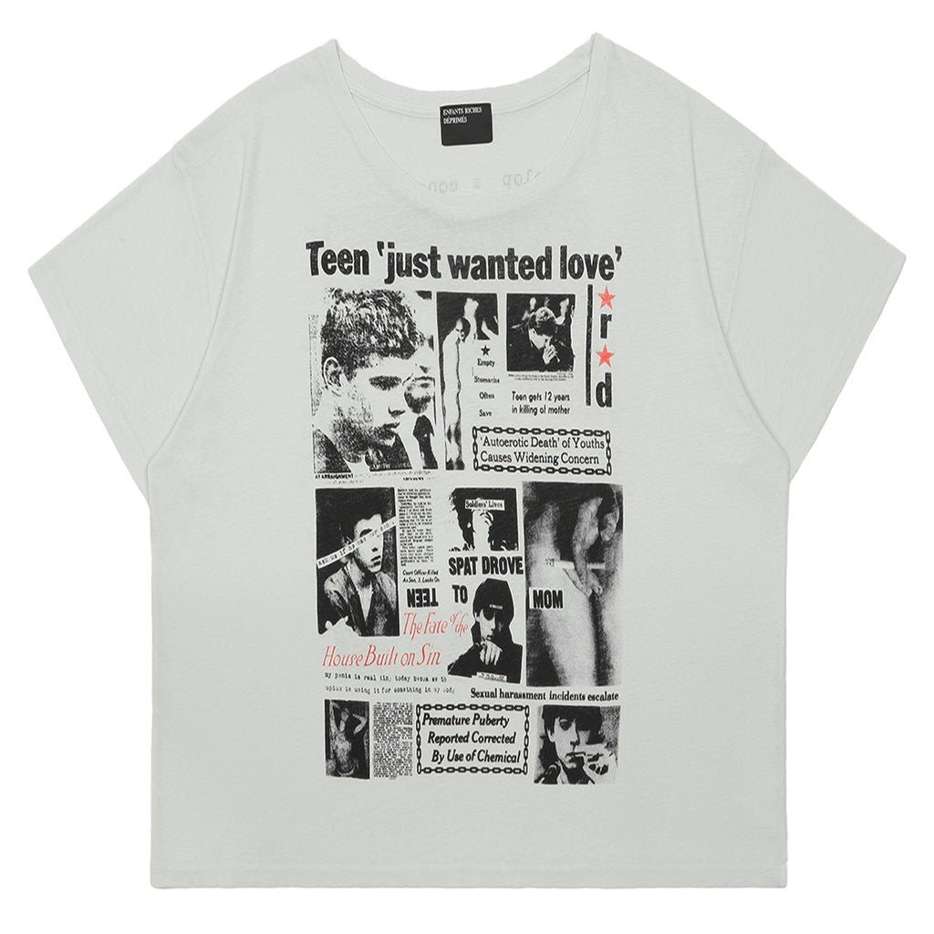 ENFANTS RICHES DEPRIMES (アンファン・リッシュ・デプリメ) - TEEN JUST WANTED LOVE LS T-SHIRT  ロングTシャツ | cherry オンライン公式通販サイト – cherry fukuoka