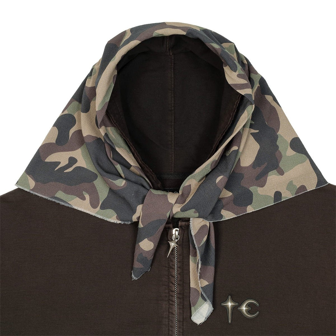 Thug Club (サグ クラブ) - CREED SCARF HOODED ZIP-UP HOODIE ジップ