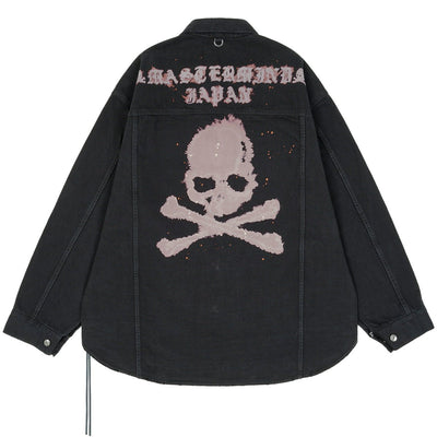 mastermind JAPAN <br>DENIM SHIRT JACKET - cherry fukuoka - mastermind JAPAN - JACKET