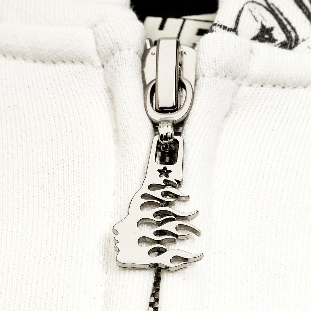 HELLSTAR (ヘルスター) - ROLL PRINT GRAFFITI ZIP UP WHITE ジップ
