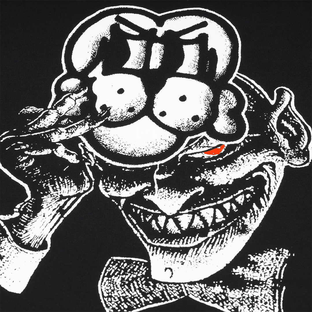 星喰 　Acid Black Cherry フード付きロングＴシャツ 両面黒ロングTシャツ / クーズ男 Purple&Gold ( kuzo623 )のロング