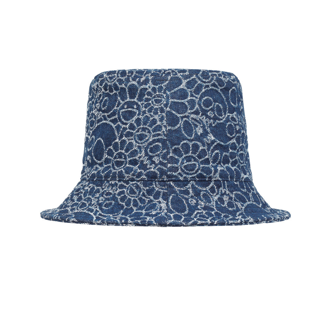 Takashi Murakami / kaikai kiki(タカシ ムラカミ/ カイカイキキ) - Flowers and Skulls  Jacquard Denim Bucket Hat Dark Blue | cherry オンライン公式通販サイト – cherry fukuoka