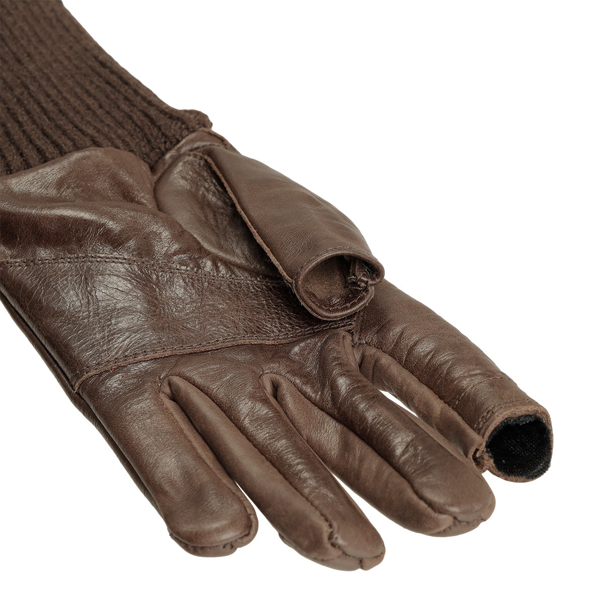 RICK OWENS (リック・オウエンス) - SHORT RIBCUFF GLOVES BLACK 手袋