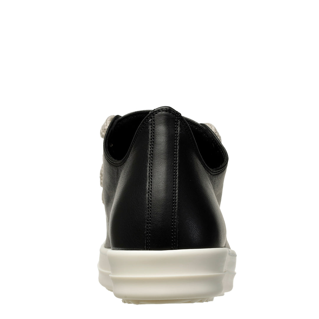 Rick Owens (リックオウエンス) - JUMBOLACE LOW SNEAKS BLACK/MILK