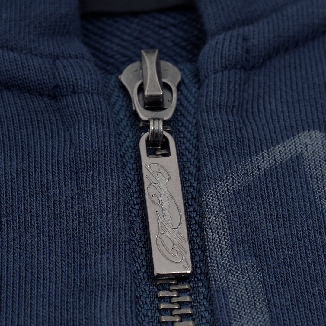 Mowalola (モワローラ) - GRAFITTI TRACK TOP GREY/BLUE ジップ
