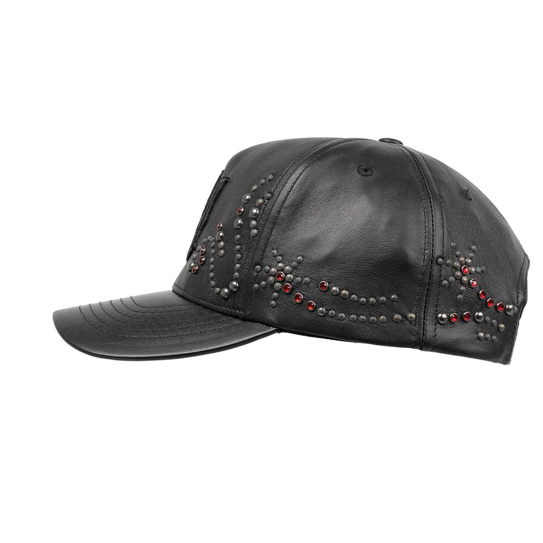 AMIRI - MA STUD LEATHER HAT | cherry official online store
