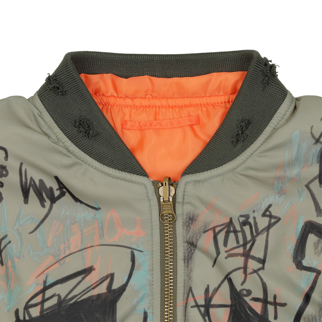 Mowalola (モワローラ) - GRAFFITI REVERSIBLE BOMBER ボンバー