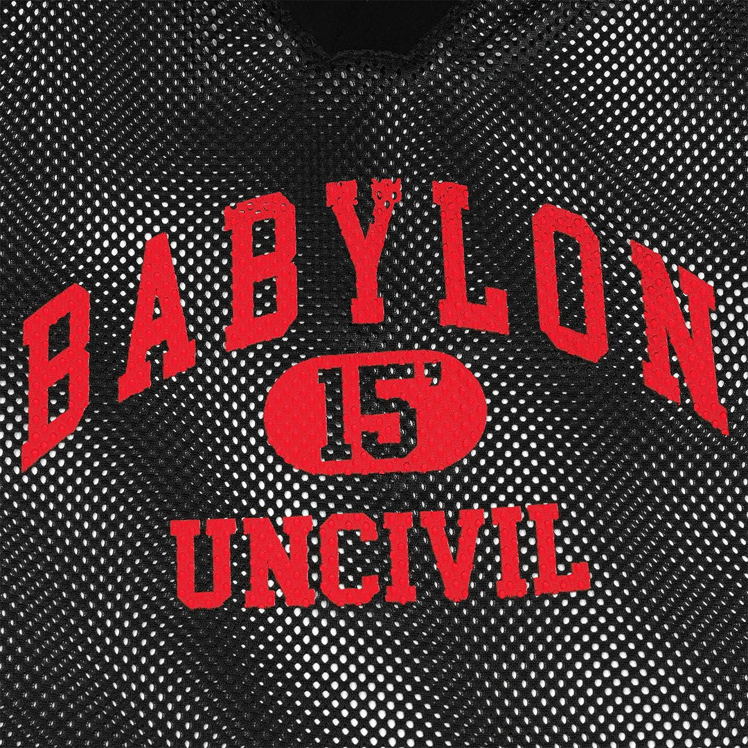 BABYLON LA（バビロンエルエー）- UNCIVIL JERSEY JET BLACK Tシャツ