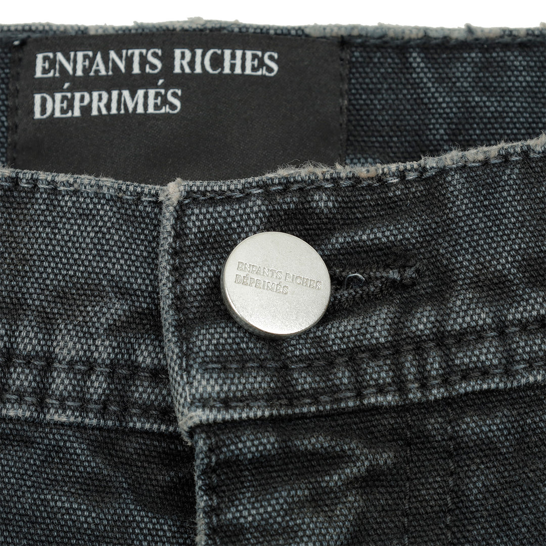 ENFANTS RICHES DEPRIMES - PAINT PANTS WASHED BLACK | cherry