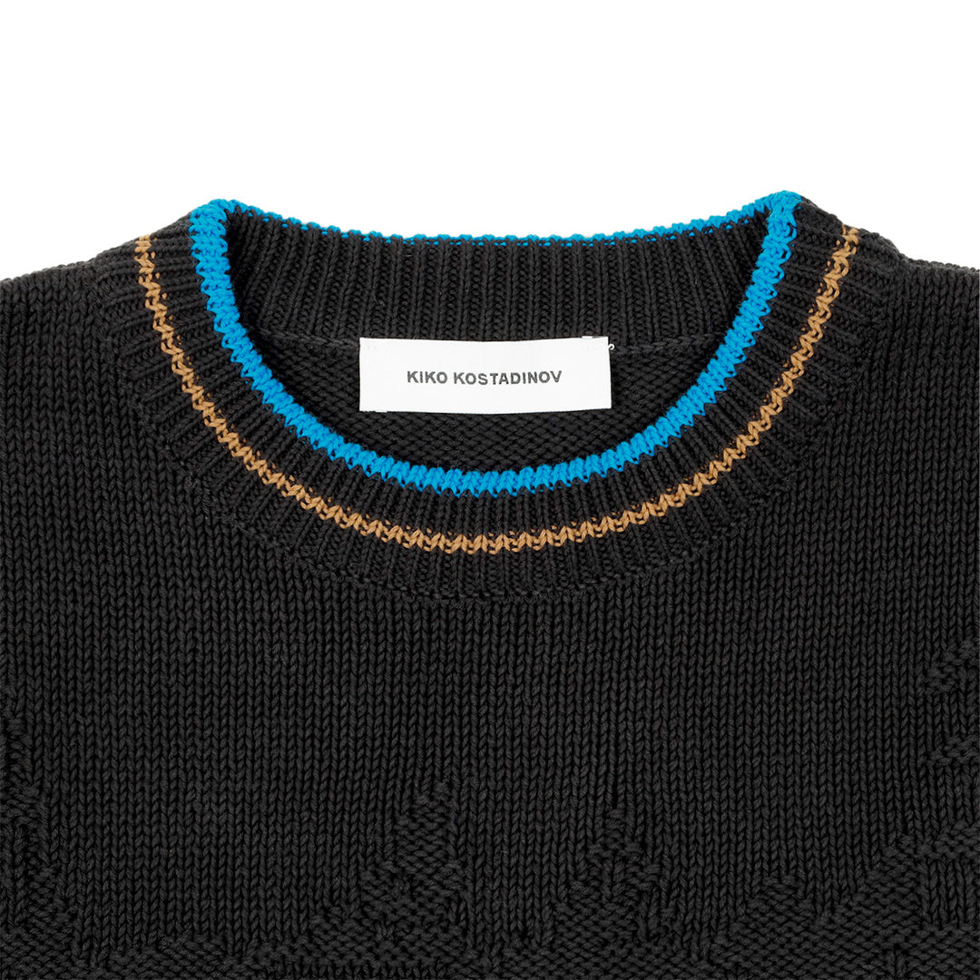 KIKO KOSTADINOV (キコ・コスタディノフ) - FITZ KNIT JUMPER BLACK