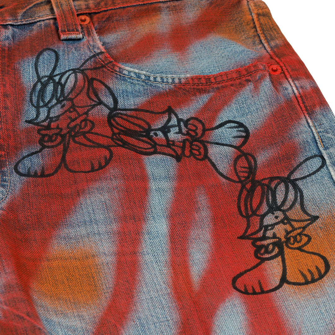 SKOLOCT - PAINTED SKO DENIM Denim Pants | cherry Official Online