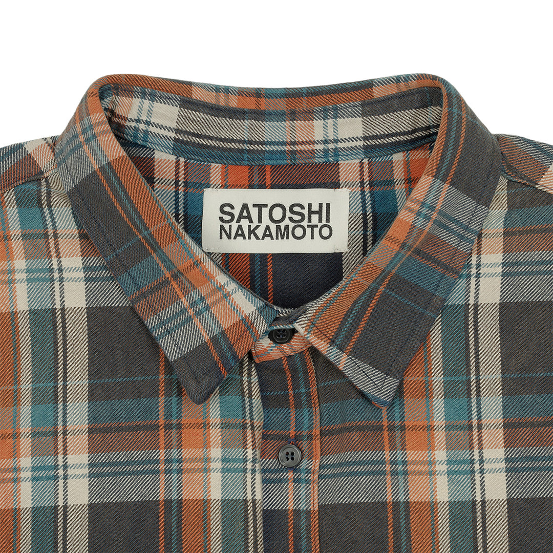 SATOSHI NAKAMOTO (サトシナカモト) - BENDER CUT OFF FLANNEL ORANGE
